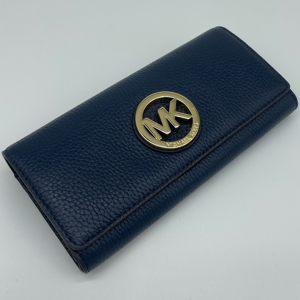 Navy & Gold Michael Kors Wallet